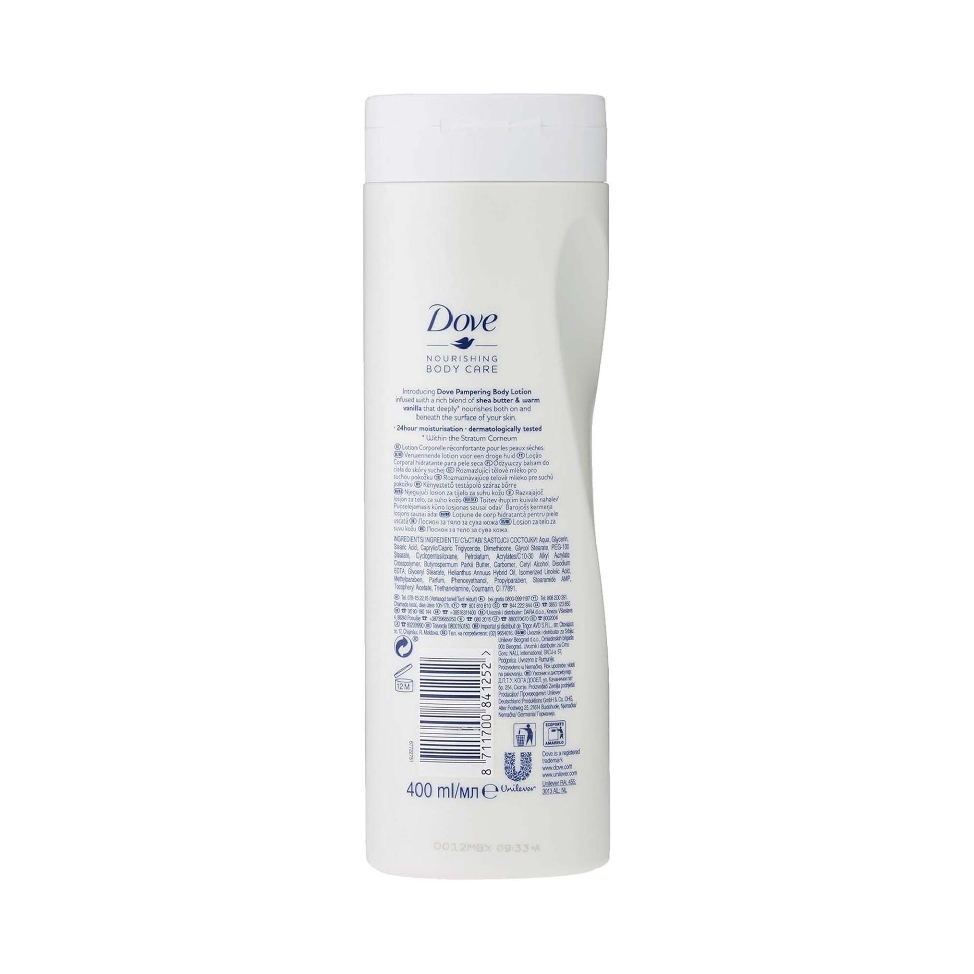 Dove Purely Pampering Indulgent Body Lotion for Unisex, 13.6 Ounce