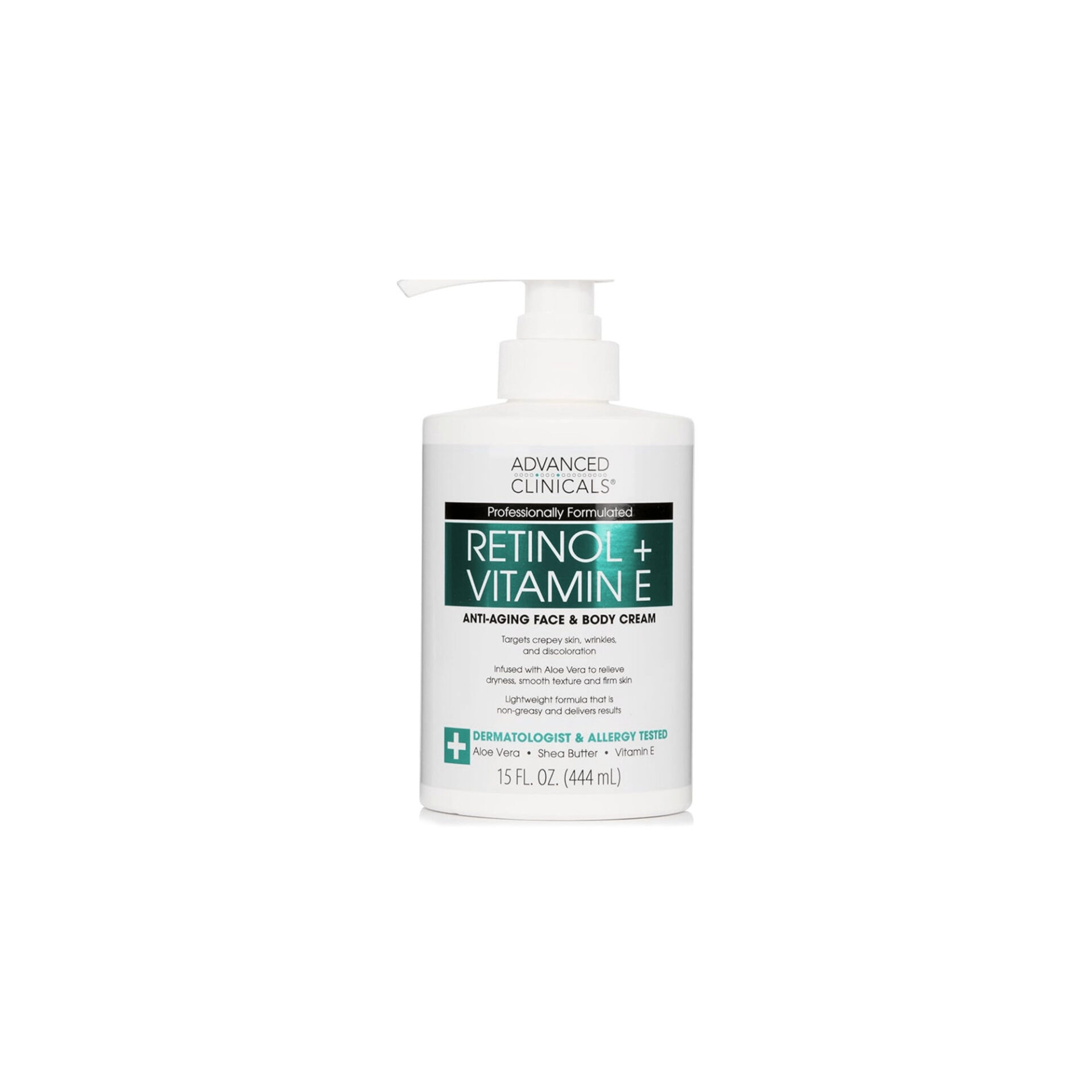 Advanced Clinicals Retinol + Vitamin E Cream 444ml
