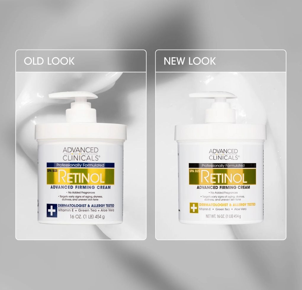Advanced Clinicals Retinol Firming Cream 454g - Image 2