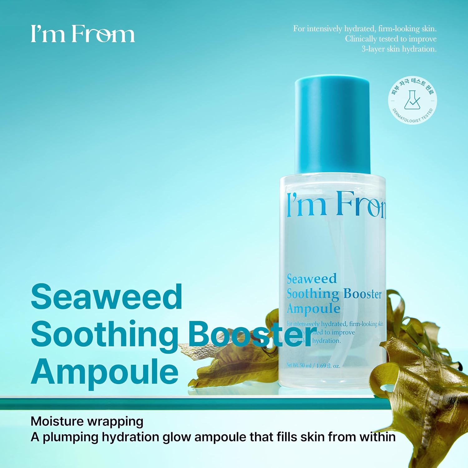 I’m from Seaweed Soothing Booster Ampoule 50ml - Image 4