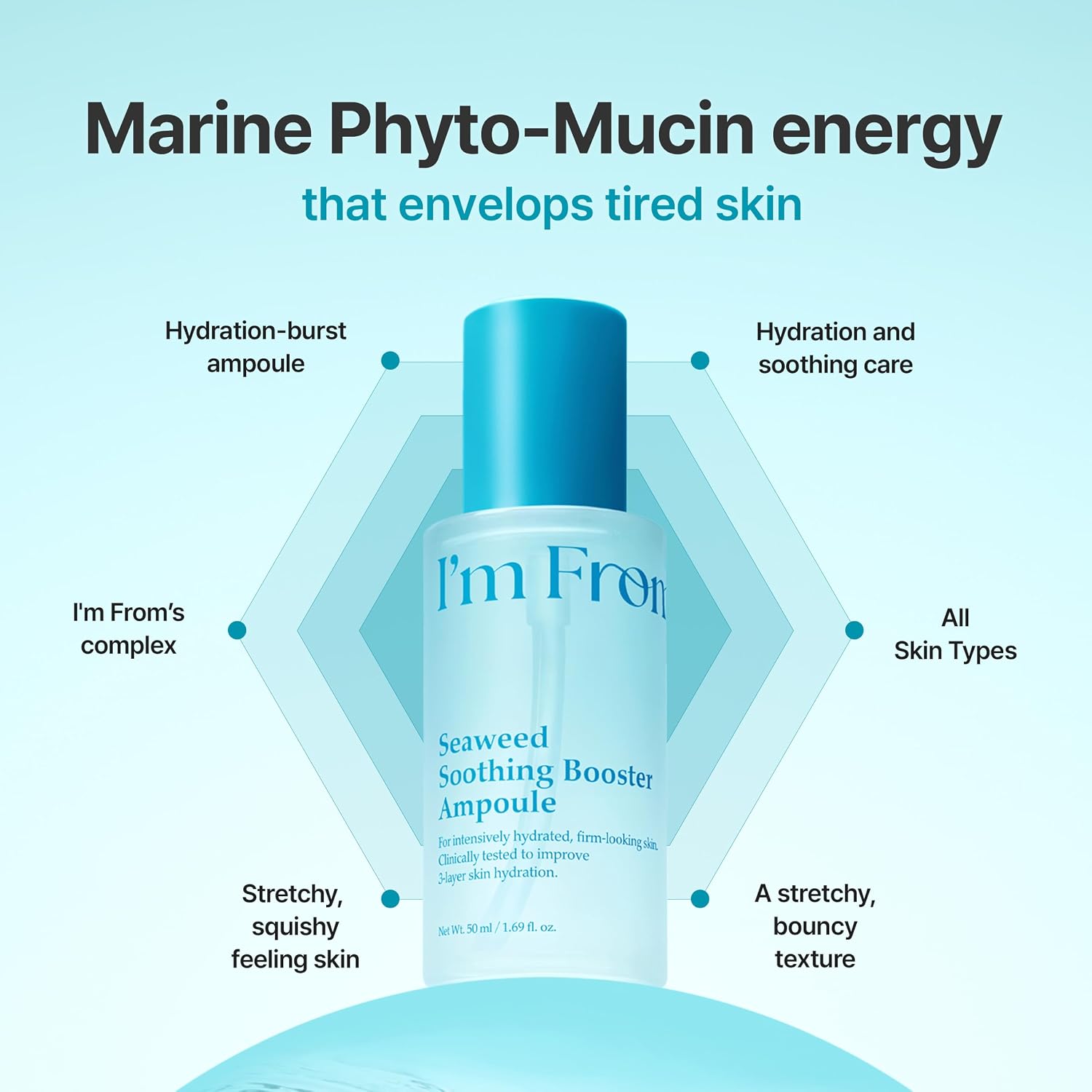 I’m from Seaweed Soothing Booster Ampoule 50ml - Image 2