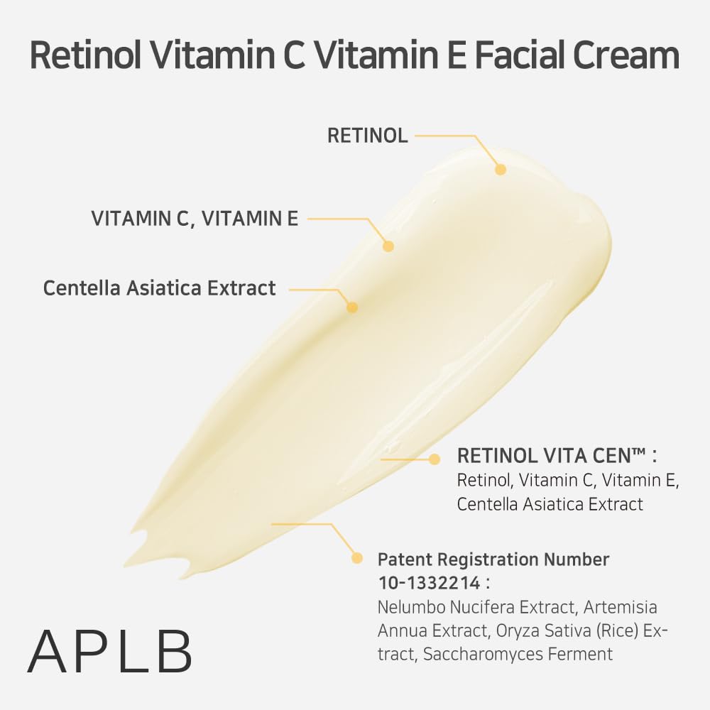 APLB Retinol Vitamin C Vitamin E Facial moisturizer Cream, 55ml - Image 3