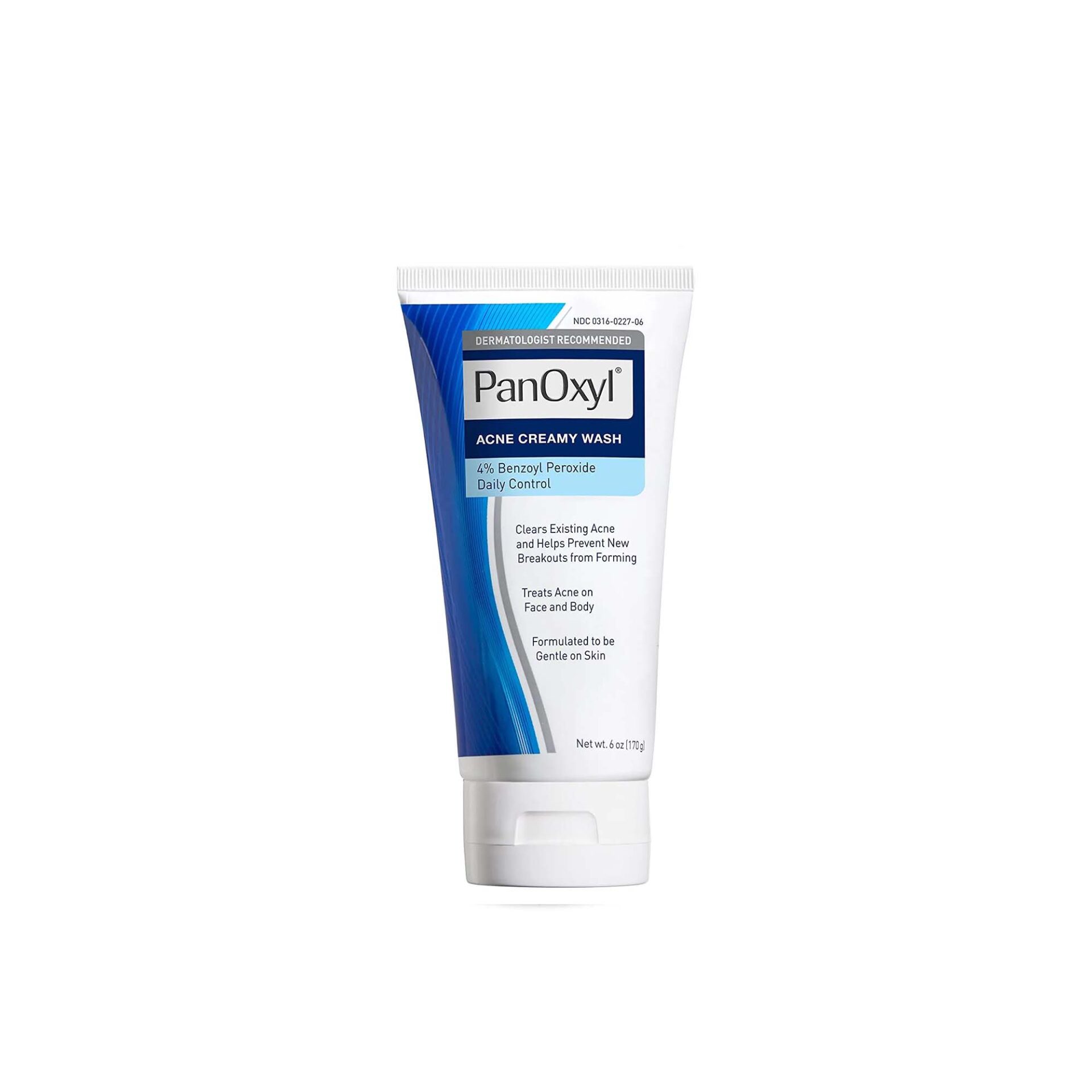 PanOxyl Antimicrobial Acne Creamy Wash, 4% Benzoyl Peroxide, 170g
