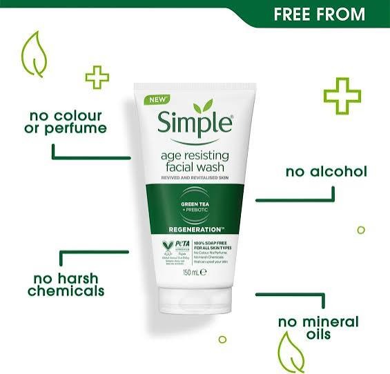 Simple Regeneration Age Resisting Facial Wash 150ml (New Look) - Image 3