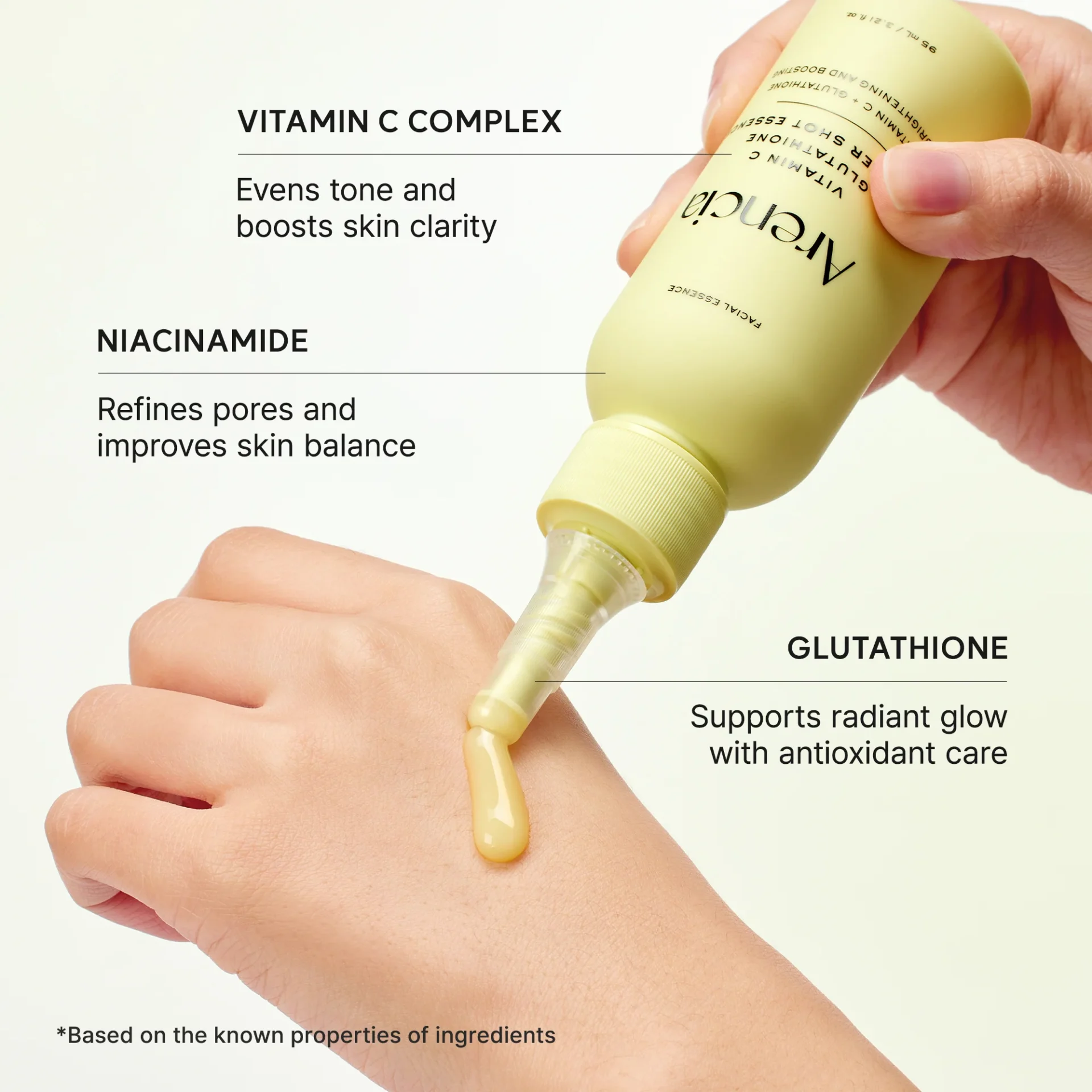 Arencia Vitamin C Glutathione Booster Shot Essence, Lightweight Brightening & Dark Spot Care for Radiant, Even-Looking Skin - Image 5