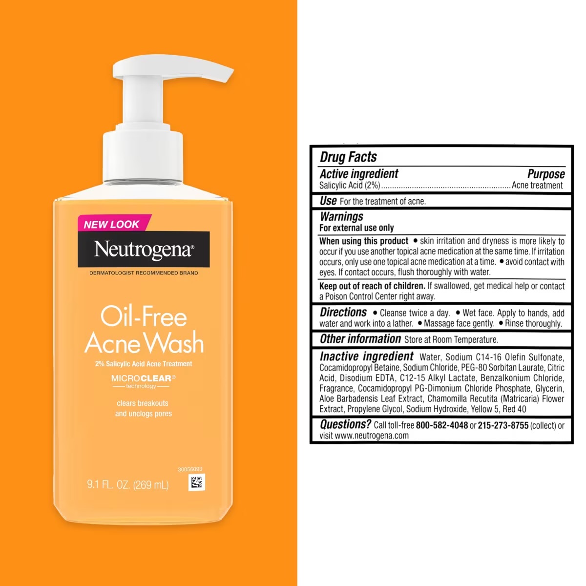Neutrogena® Oil Free Acne Wash 16 Fl Oz - Image 8