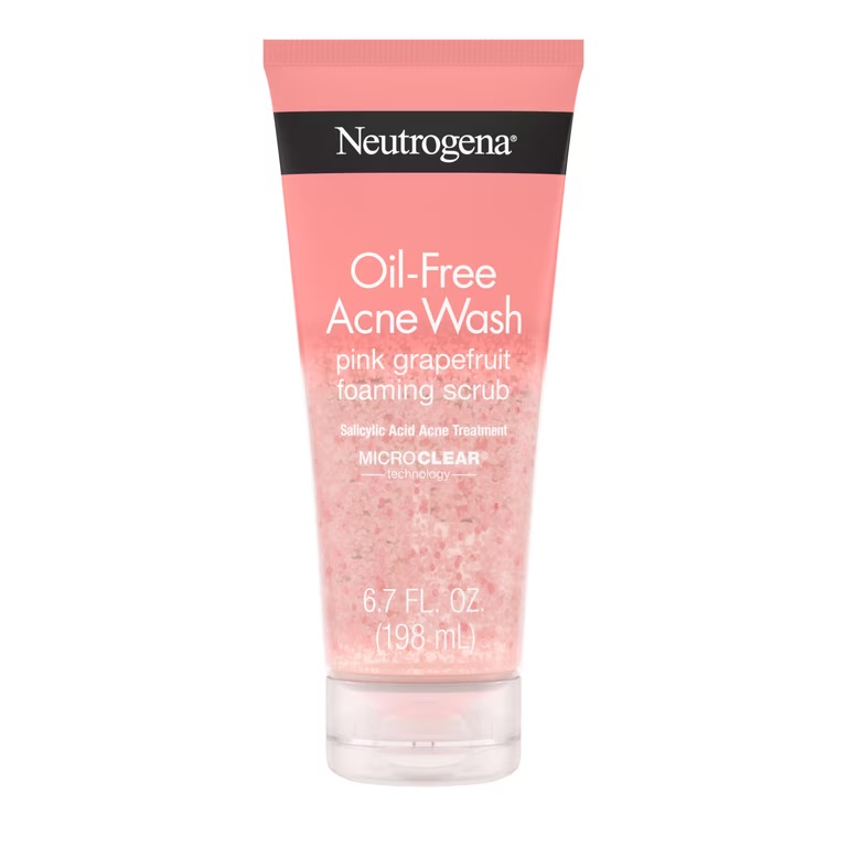 Neutrogena® Oil-Free Acne Wash Pink Grapefruit Acne Wash Foaming Scrub, 6.7 Fl. Oz