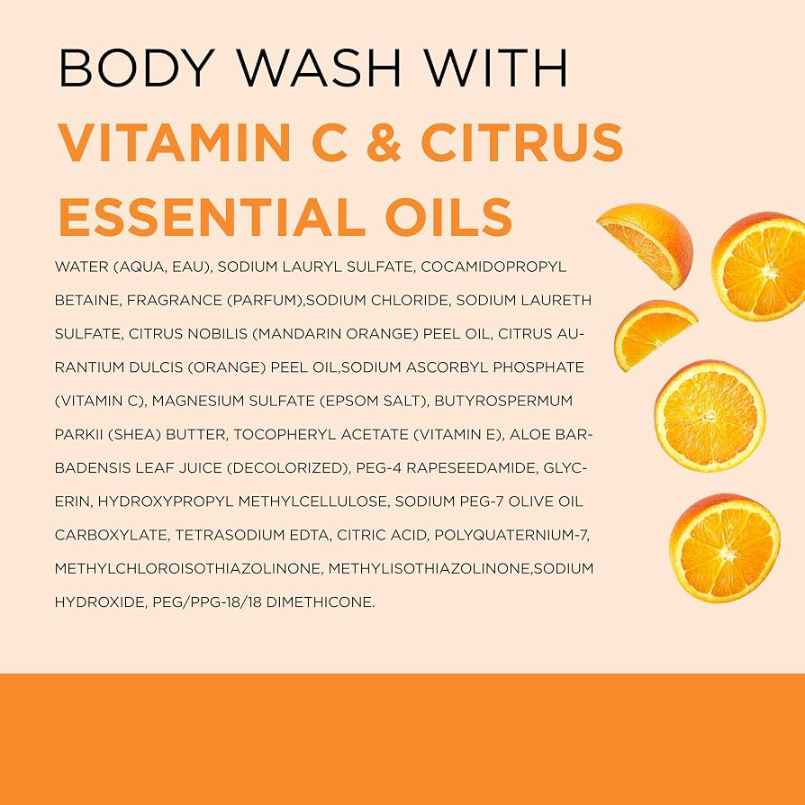 Dr Teal's Body Wash with Pure Epsom Salt, Glow & Radiance with Vitamin C & Citrus Essential Oils, 24oz - Image 2