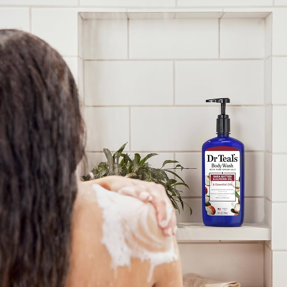 Dr Teal's Body Wash with Pure Epsom Salt, with Shea Butter & Almond Oil, 24 fl oz - Image 5