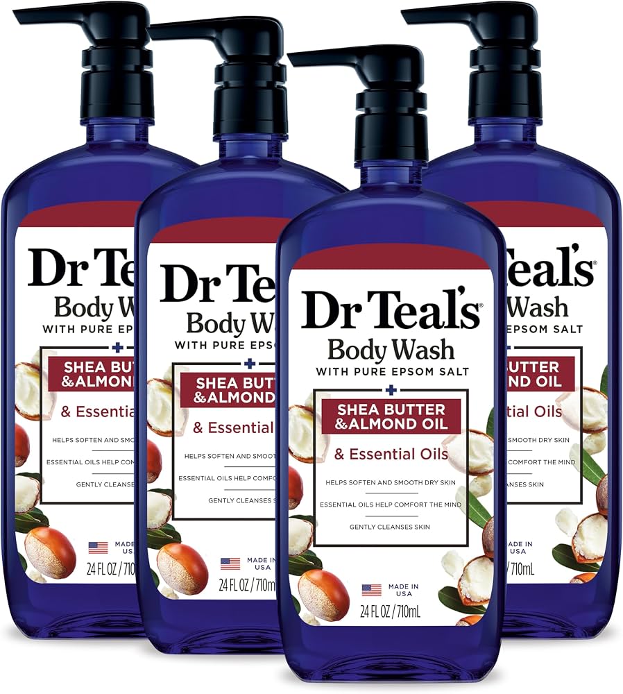 Dr Teal's Body Wash with Pure Epsom Salt, with Shea Butter & Almond Oil, 24 fl oz - Image 6