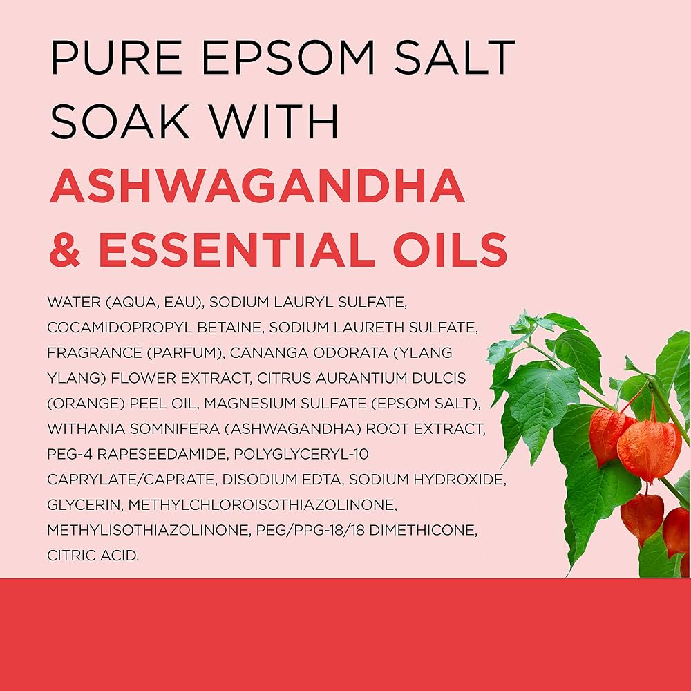 Dr Teal's Foaming Bath with Pure Epsom Salt, Ashwagandha, 34 fl oz (Pack of 4) - Image 3