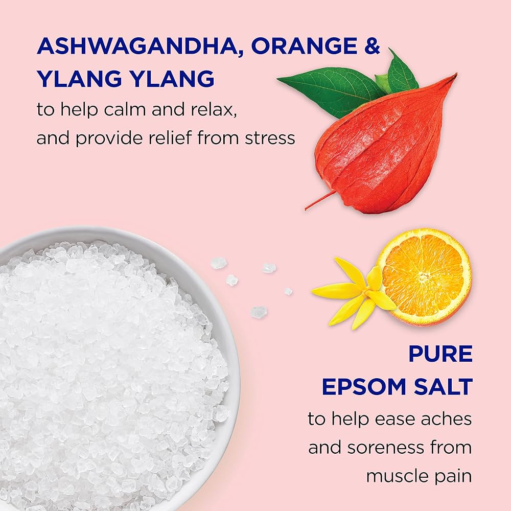Dr Teal's Foaming Bath with Pure Epsom Salt, Ashwagandha, 34 fl oz (Pack of 4) - Image 4