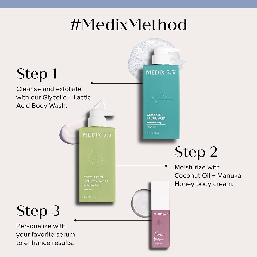Medix 5.5 Men & Women Coconut Body Lotion + Manuka Honey Cream | Natural Coconut Oil Lotion | Moisturizer Cream Body Butter Skin Care Balm | Stretch Marks, Cellulite, & Dry Skin - Image 5