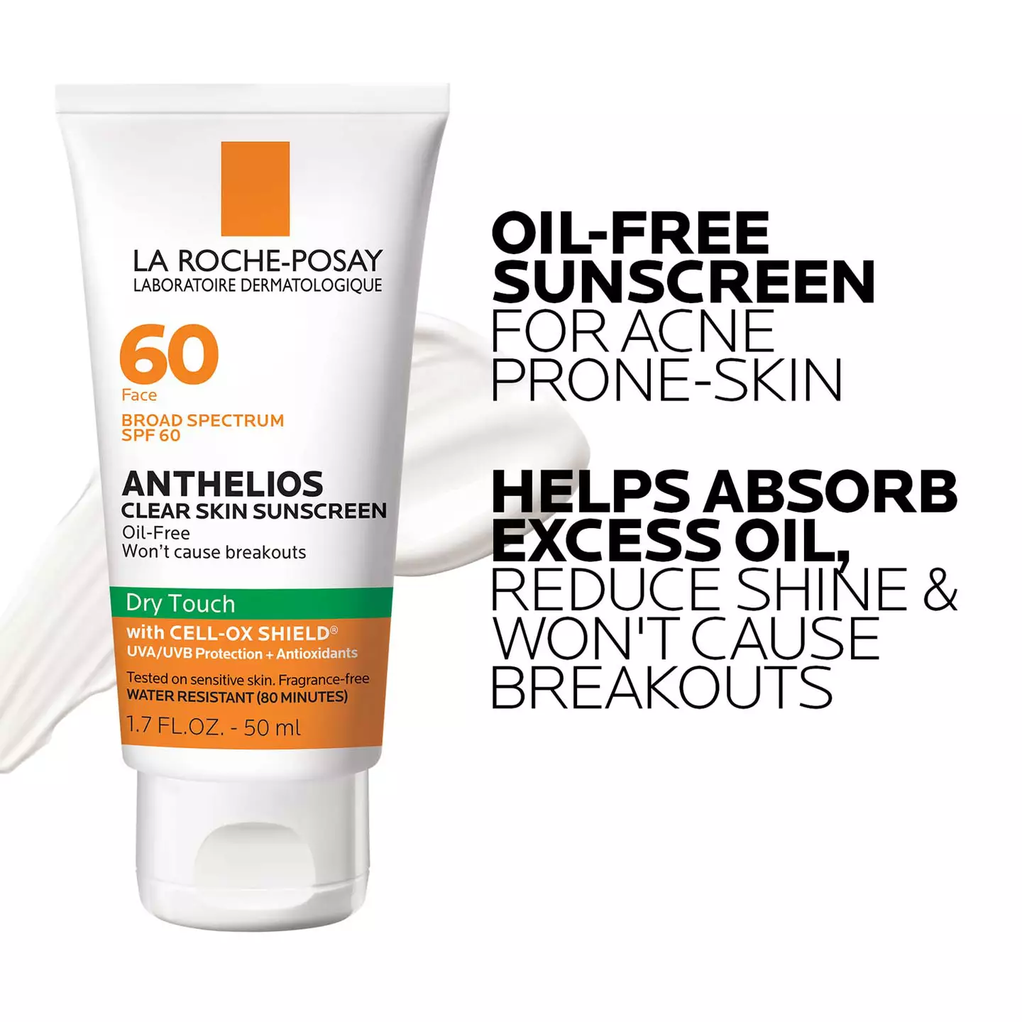 La Roche-Posay ANTHELIOS CLEAR SKIN OIL FREE SUNSCREEN SPF 60 - Image 3