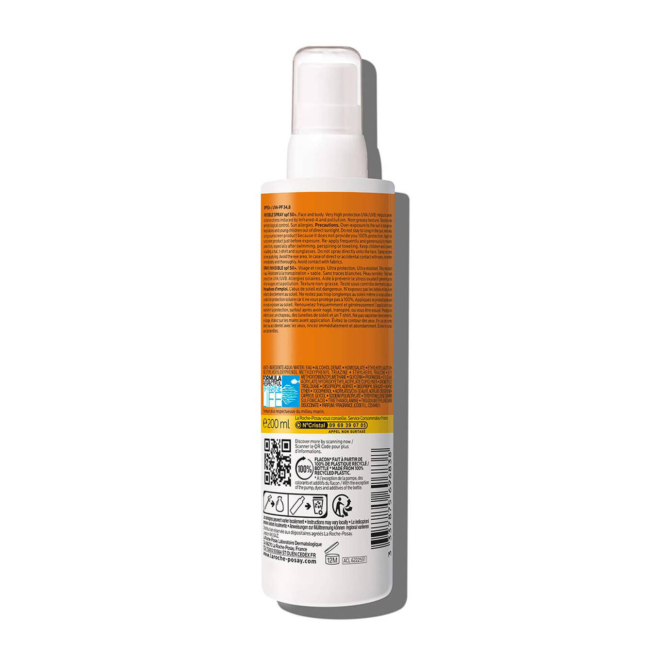 La Roche-Posay Anthelios Invisible Spray SPF50+ Ultra Resistant - 200ml - Image 2